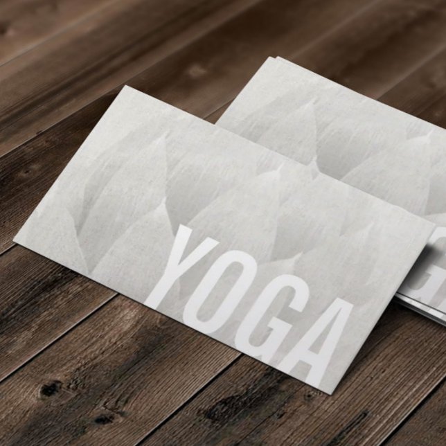 Yoga & Meditation Teacher Elegant Lotus Floral Business Card (Creator Uploaded)