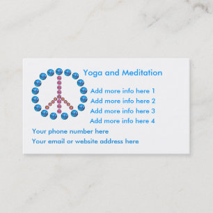 Yoga Meditation Tranquility Business Card