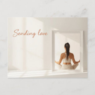 Yoga Meditation Valentine’s Day Card Sending Love