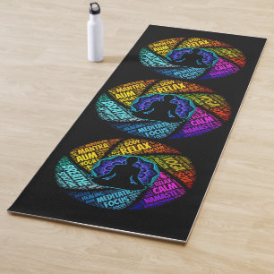 Yoga & Meditation Word Art Mat