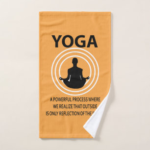Yoga Meditation Yoga  Hand Towel