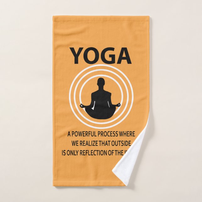 Yoga Meditation Yoga  Hand Towel (Hand Towel)