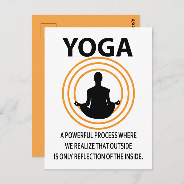 Yoga Meditation Yoga Postcard (Front/Back)