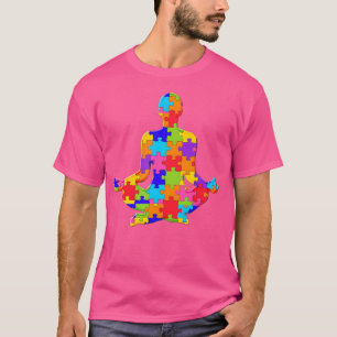 Yoga Meditation Zen Relax Jigsaw Autism Puzzle T-Shirt