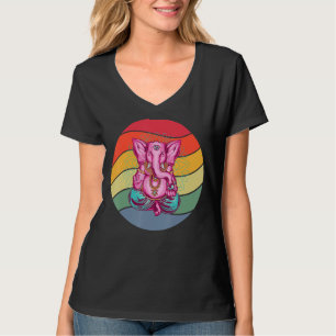 Yoga Mental Strenght Mandala Elephant Meditating T-Shirt
