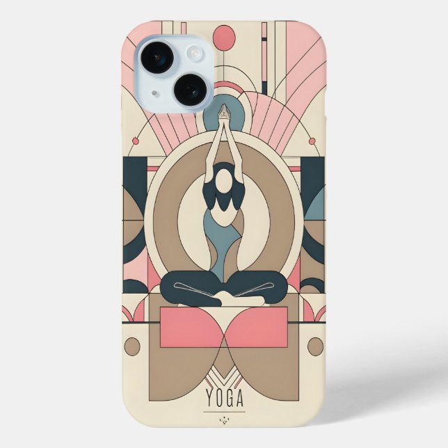 Yoga Mindfulness Minimalist peaceful iPhone Case  (Back)