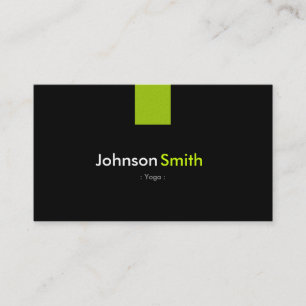 Yoga Modern Mint Green Business Card