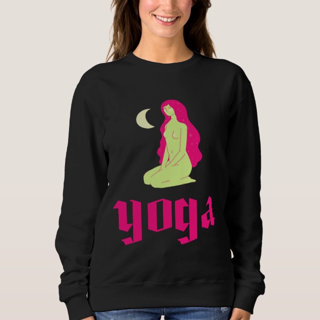 Yoga Moon  Women Sweatshirt (Front)
