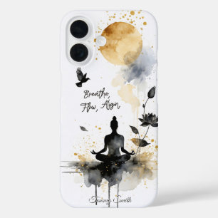 Yoga Moon Zen Art iPhone 16 Case