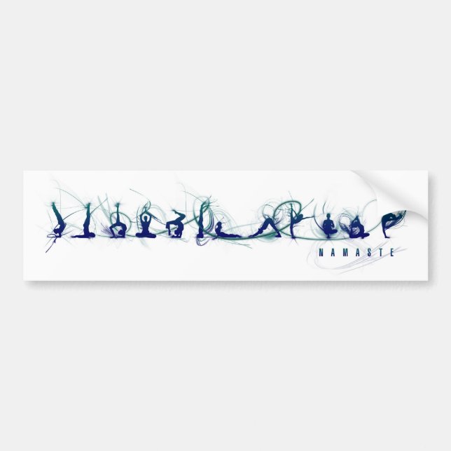 Yoga move bumper sticker (Front)