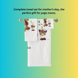 Yoga Mum  Bath Towel Set