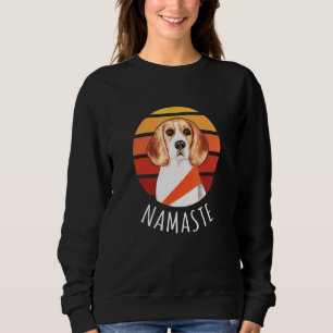 Yoga Namaste Beagle For Meditation Sweatshirt