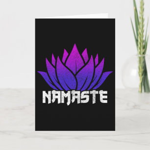 Yoga Namaste Buddha Lotus Flower Buddhism Yogi Bud Card