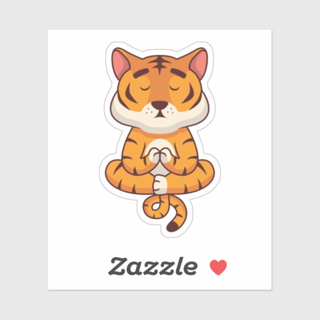 YOGA NAMASTE CUTE LION (Sheet)