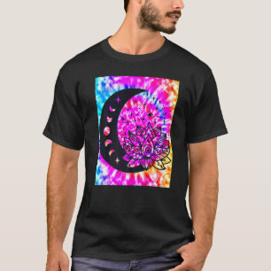 Yoga Namaste Moon Tie Die Buddha 1 T-Shirt