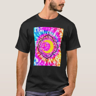 Yoga Namaste Moon Tie Die Buddha 3 T-Shirt