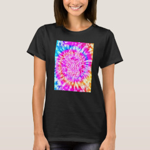 Yoga Namaste Moon Tie Die Buddha Pose  1 T-Shirt