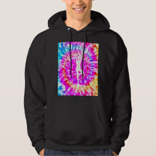 Yoga Namaste Moon Tie Die Buddha Tree Hoodie