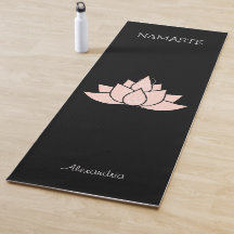 Yoga Namaste Pale Pink Lotus Girl Pose Graphic