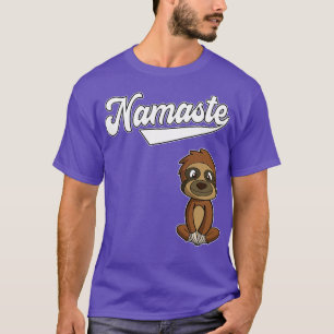 Yoga Namaste Sloth Meditate Healthy Life T-Shirt