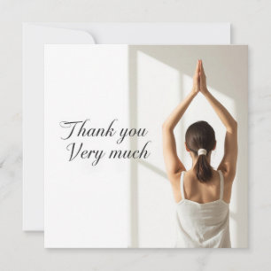 Yoga Namaste Thank You Card