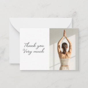 Yoga Namaste Thank You Card