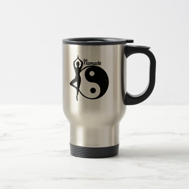 Yoga Namaste Travel Mug (Right)