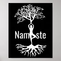 Yoga Namaste Tree Pose Meditation