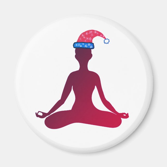 Yoga New Year Magnet (Front)