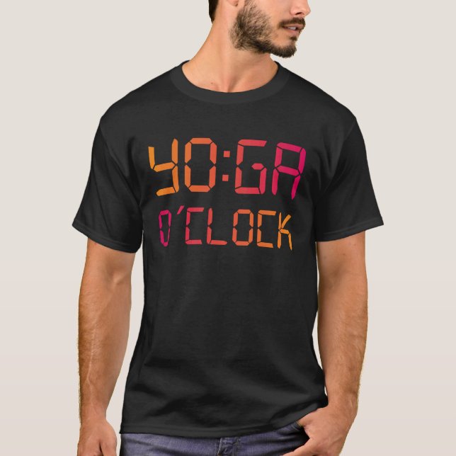 YOGA O'Clock Funny Yoga T-Shirt (Front)
