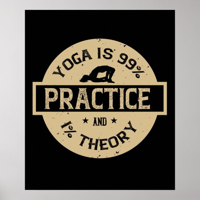 Yoga, Om, Fear, Workout, Meditation, Teacher, Poster (Front)