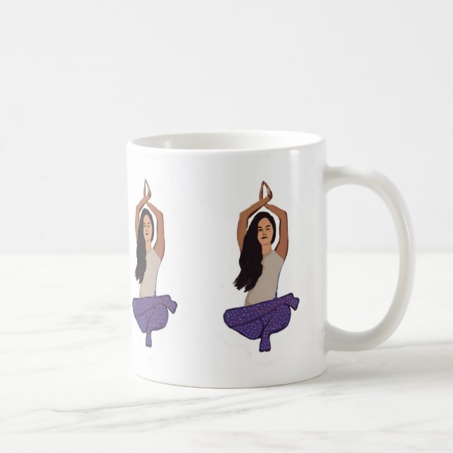 Yoga OM White 325 ml  Classic White Mug (Right)