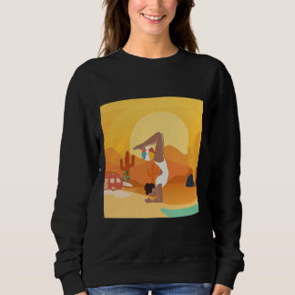 Yoga On The Beach Yoga Mediation Practice Sweatshirt
