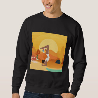 Yoga On The Beach Yoga Mediation Practice Sweatshirt
