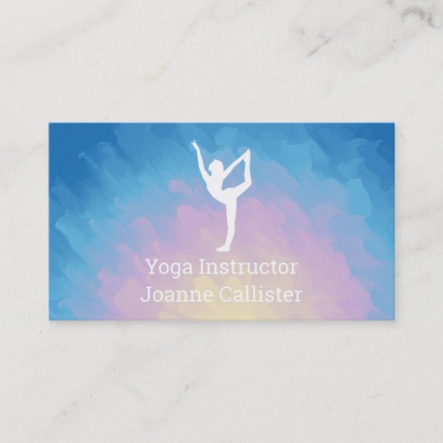 Yoga or Pilates Instructor Business Card (Front)