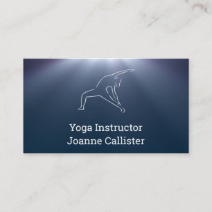 Yoga or Pilates Instructor Business Card