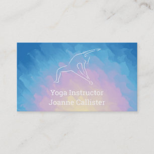 Yoga or Pilates Instructor Business Card