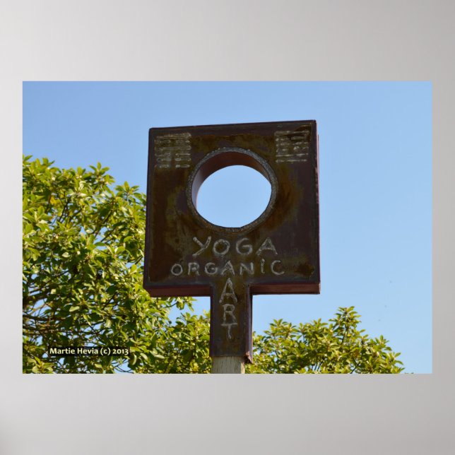 Yoga & Organic Art Poster (Front)