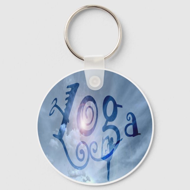 Yoga Outdoor Clouds Key Ring (Front)