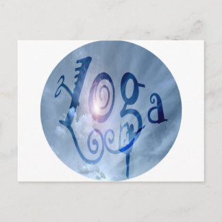 Yoga Outdoor Clouds Postcard