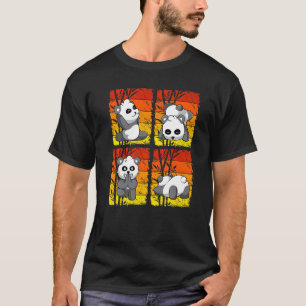 Yoga Panda Chinese Bamboo Eating Animals Gym 4 T-Shirt