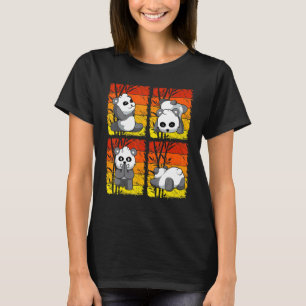 Yoga Panda Chinese Bamboo Eating Animals  Gym 5 T-Shirt