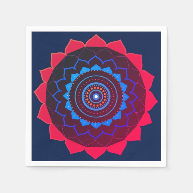 Yoga Party  Paper Napkin (Front)