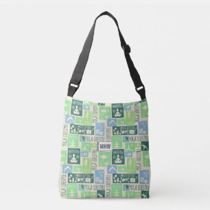 Yoga Pattern custom monogram bags