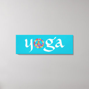 Yoga Peace Sign Floral