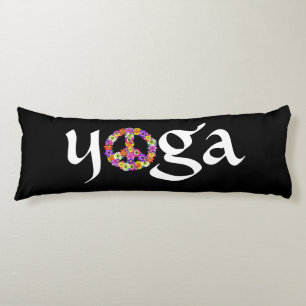 Yoga Peace Sign Floral Body Cushion
