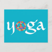 Yoga Peace Sign Floral