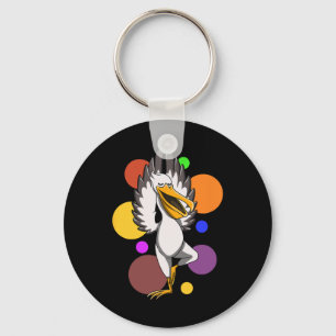 Yoga Pelican Key Ring