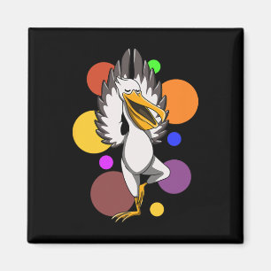 Yoga Pelican Magnet