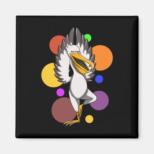 Yoga Pelican  Magnet (Front)